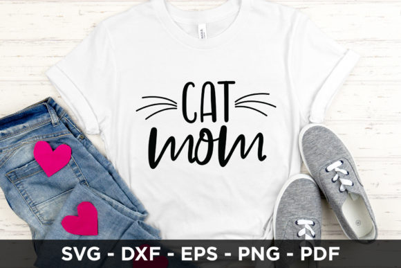 Cat Mom SVG Design for Crafts and Graphics