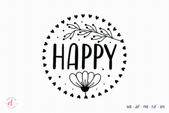 Happy, Flower SVG Design Review for Embroidery Projects
