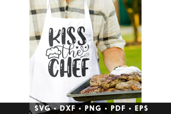 Kiss the Chef SVG Design for Crafts and Graphics
